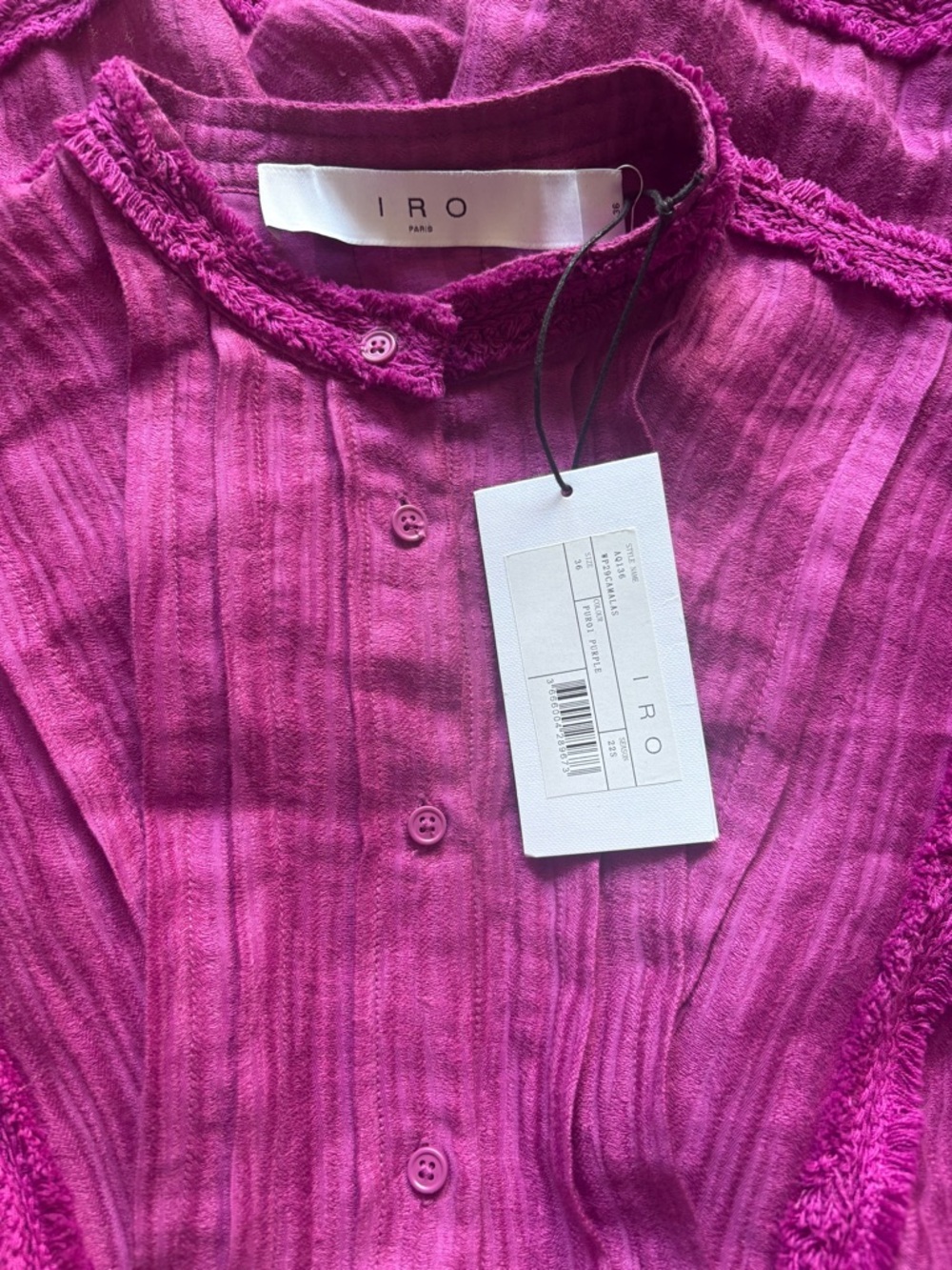 IRO Paris Magenta Romper | Size 36 (US 4/S) | NWT - Picture 3 of 6